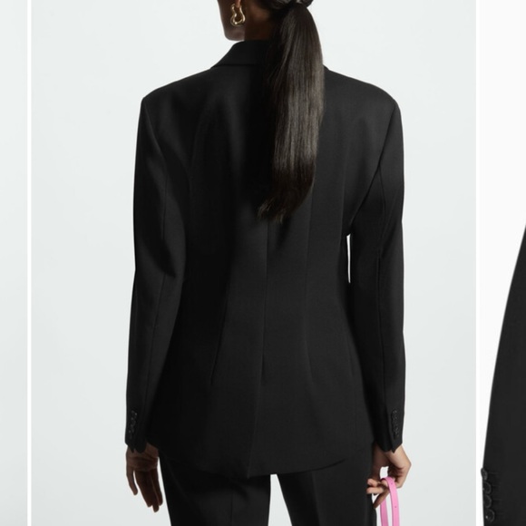 COS Slim-Fit Waisted Wool-Blend Blazer - Picture 2 of 7